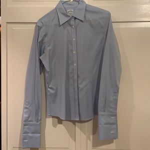 Brooks Brothers, blue oxford dress shirt, size 4.